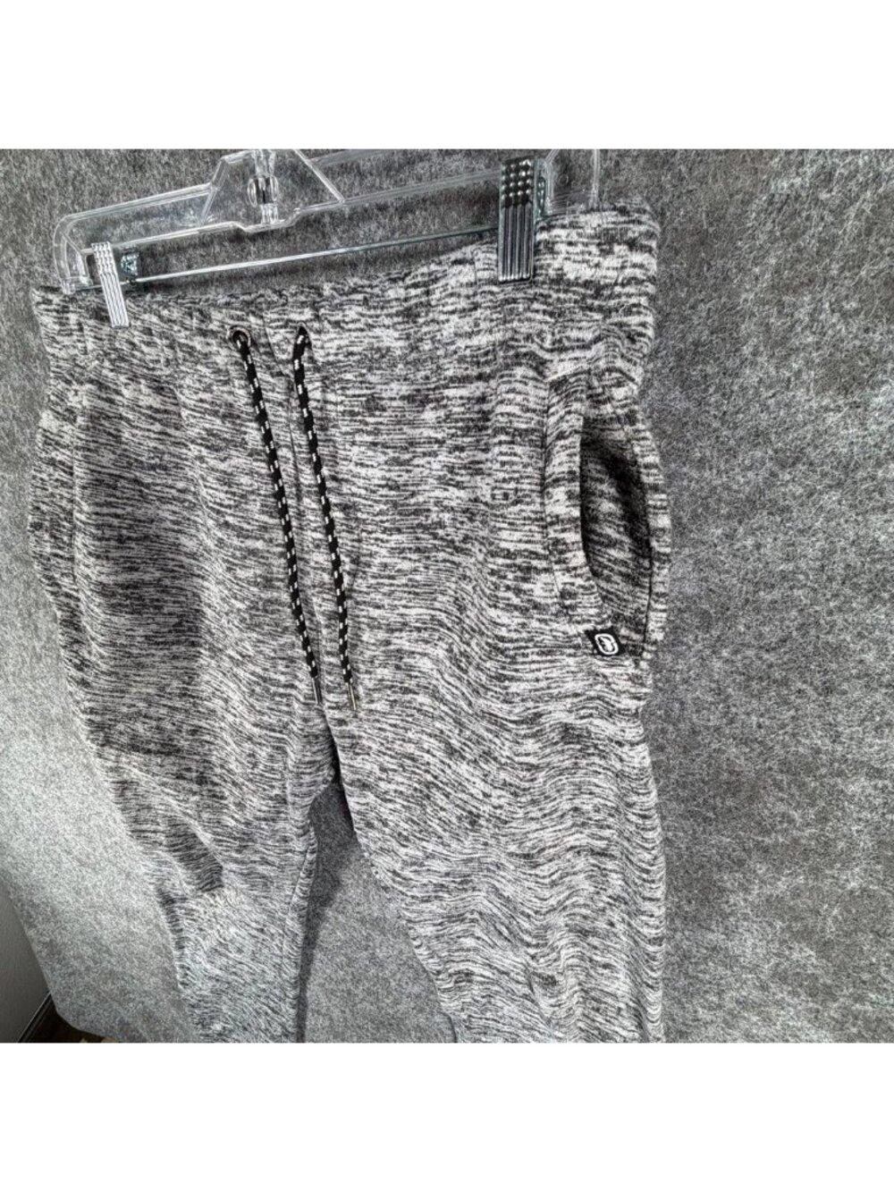 Ecko Unltd. Sweatpants Mens L Heather Gray Fleece Sports Activewear Tapered Leg - Picture 6 of 15